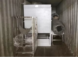 Entrega de línea combinada de alimento flotante para peces y alimento para pollos a Uzbekistán