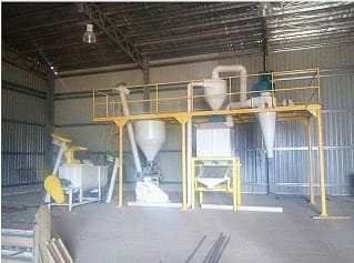 Se instaló una línea de pellets de alimentación de 2TPH en Papúa Nueva Guinea