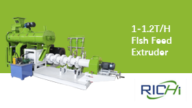 Línea extrusora de alimento para peces 1-1.2T/H