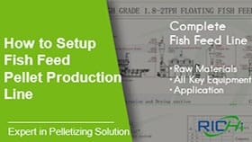 Línea completa de producción de alimentos para peces