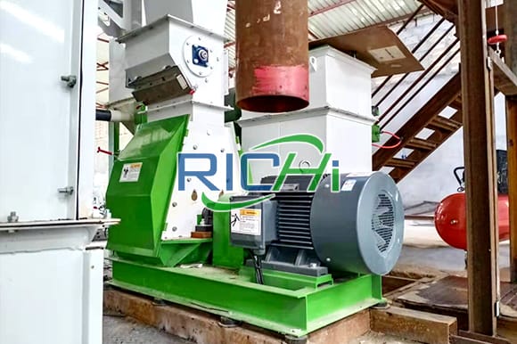 La planta de fabricación de pellets de alimento para aves de corral de 3-5T/H en Uzbekistán