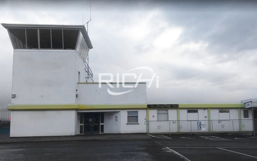 La línea de pellets de fibra de neumáticos de desecho de 2-3T/H en Polonia