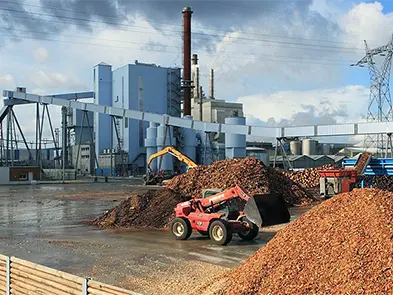 Línea de producción de pellets de madera combustible