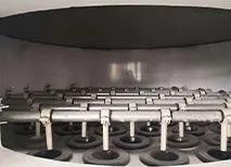 colector de polvo en el interior