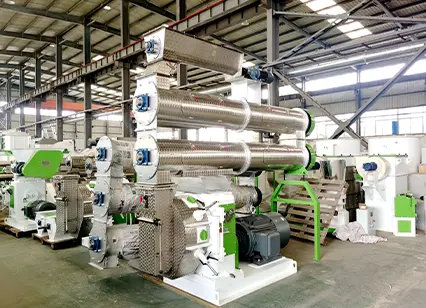 Máquina para fabricar pellets de alimento para vacas