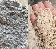 materias primas para arena para gatos