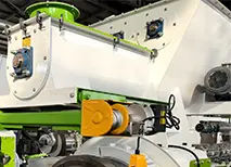 Puerto de alimentación de la máquina de pellets de cáscara