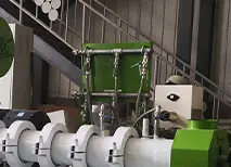 Sistema de vapor para extrusora de alimentos para peces