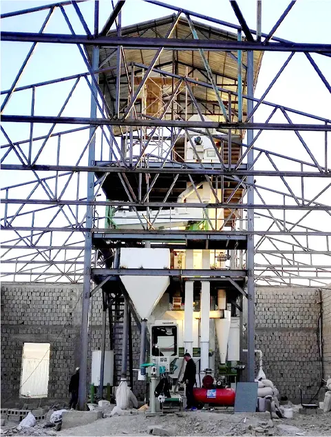 Línea de producción de alimentos para rumiantes