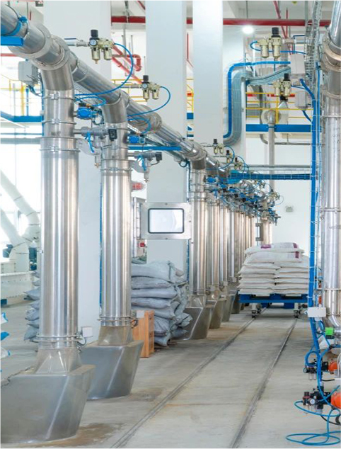 Línea de producción de alimentos premezclados