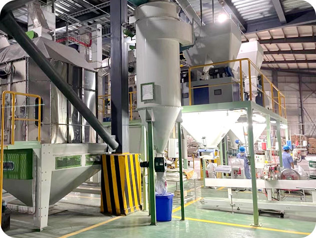 Línea de producción de alimentos acuáticos