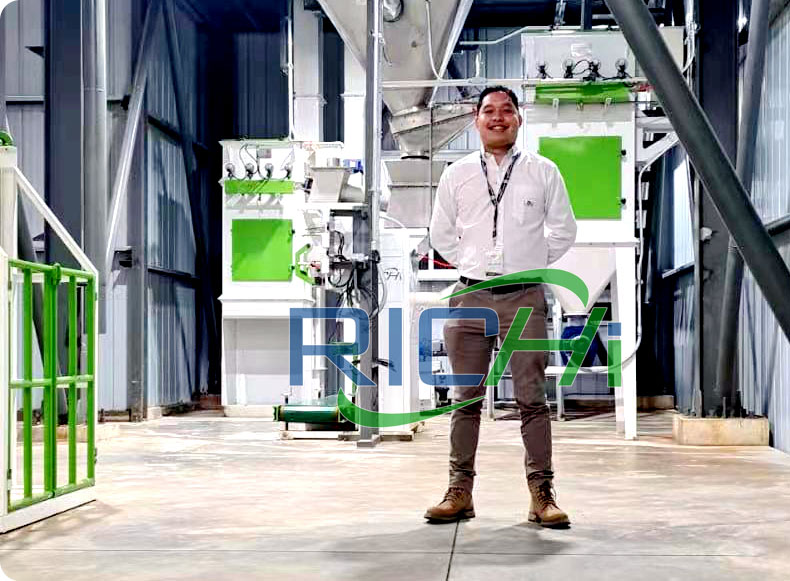 Línea de producción de pellets para piensos para animales en Afganistán