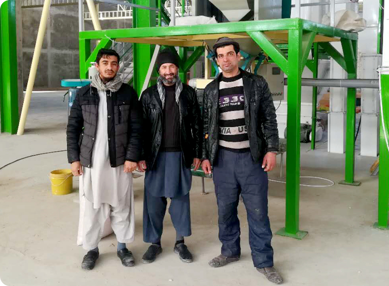 Línea de producción de pellets para piensos para animales en Afganistán