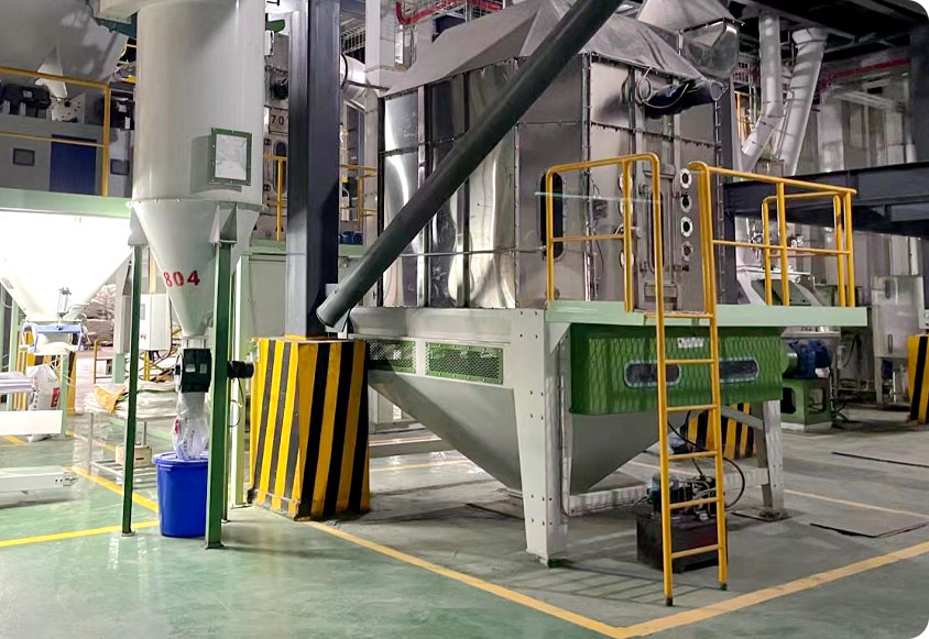 Instalación de línea de producción de alimentos para animales